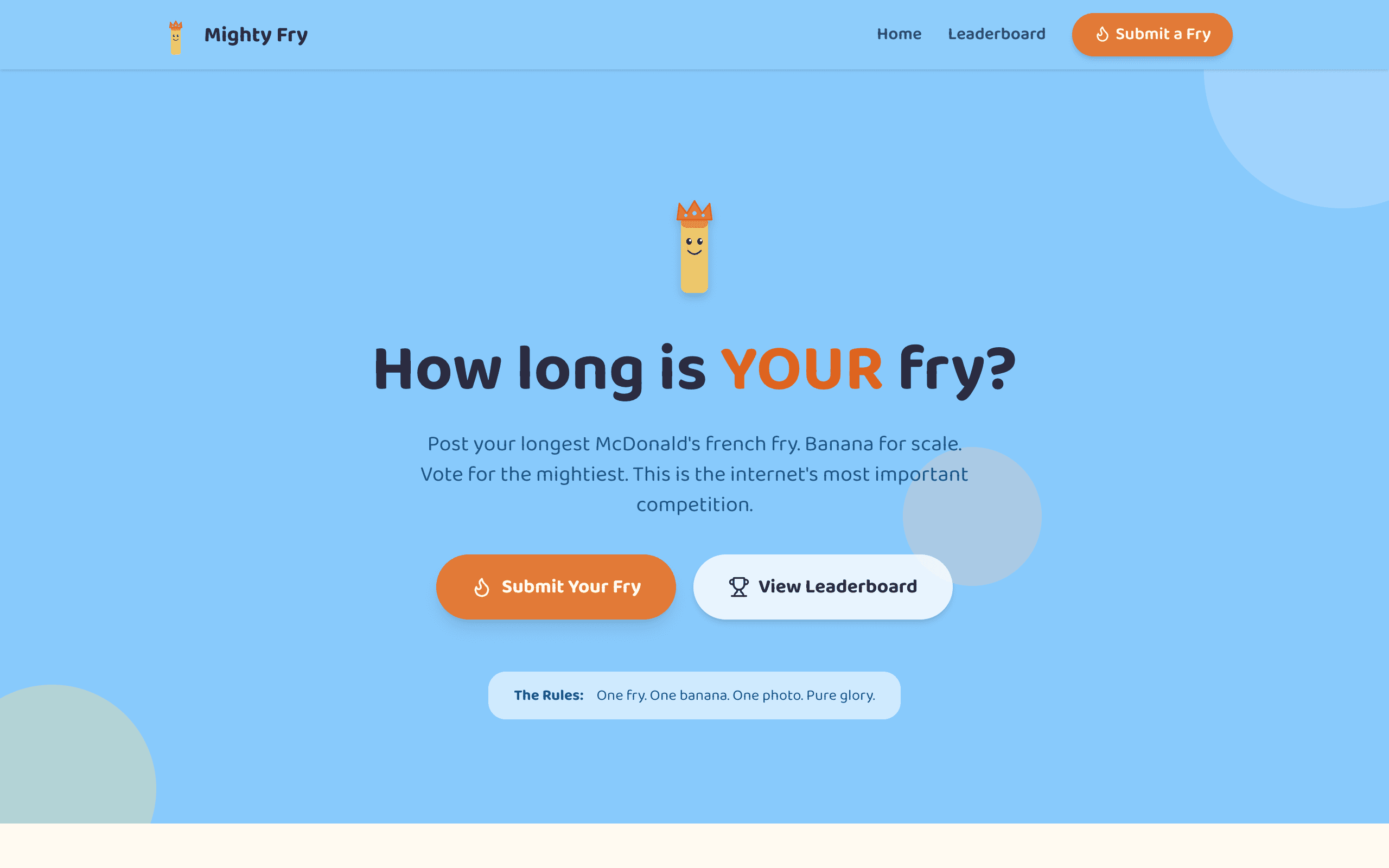 Mighty Fry website